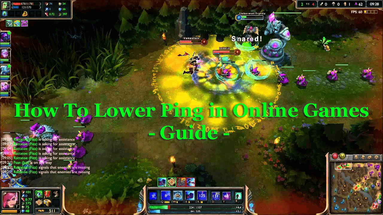 How to lower ping in online games