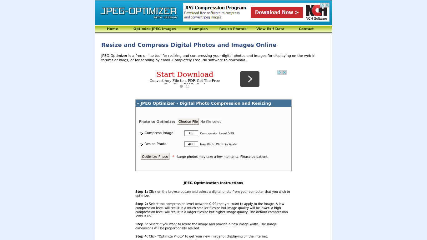 Image Optimizer (image optim)/Jpeg Optimizer